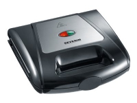 SEVERIN SA 2968 - Smörgåsgrill/våffeljärn/grill - 1 kW - svart/krom