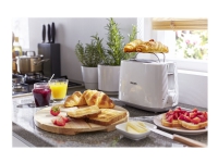 Philips Daily Collection HD2582 - Brödrost - 2 skiva - 2 Kortplatser - vit