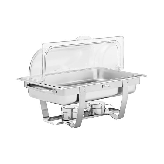 Chafing dish - GN 1/1 - Royal Catering - 8,5 L - Smalt stativ