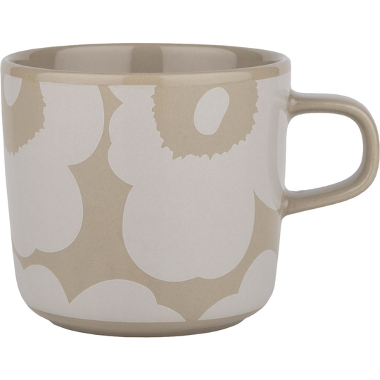 Marimekko OIVA kaffekopp 2 dl, unikko, brun/vit