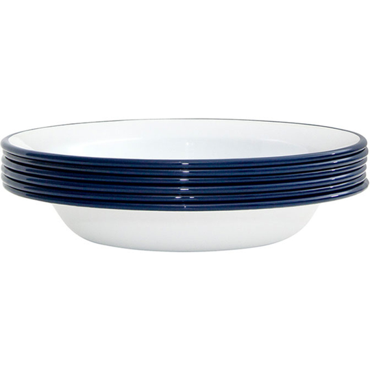 Kockums Jernverk Djup tallrik 22 cm 6 st, Vit