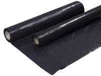 Topfolie ark, sort, rulle med 200 stk., perforeret, 1300x1700mm (1 rulle)