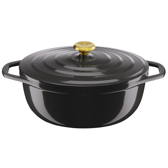 Tefal Air oval gryta, 5,7 liter, 30 cm, grå
