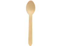 Bestick duni skedar, 16 cm, trä, påse med 100 st.
