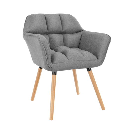 Stol - Upp till 150 kg - Sits 40 x 38,5 cm - Grå