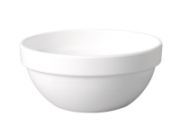 Skål 0.25 ltr Ø12x5.5 cm Melamin Hvid,10 stk/pk