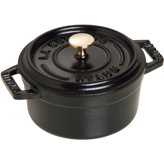 Staub La Cocotte Rund Gryta Svart 10 cm 0,25 l
