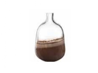 LEONARDO 041670, Flaskformad vas, Glas, Brun, Transparent, Glansigt, Bord, inomhus