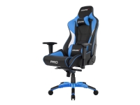 AKRACING Pro - Stol - armstöd - T-formad - vridbar - metall, skum med hög densitet, PU-syntetläder - blå