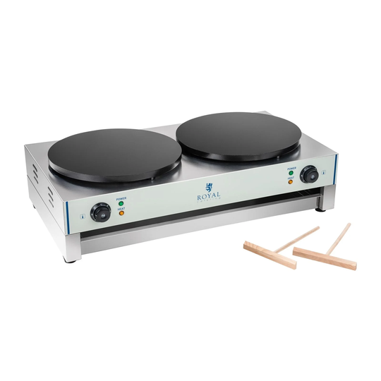 Crepejärn - 40 cm - 2 x 3000 W - 2.0