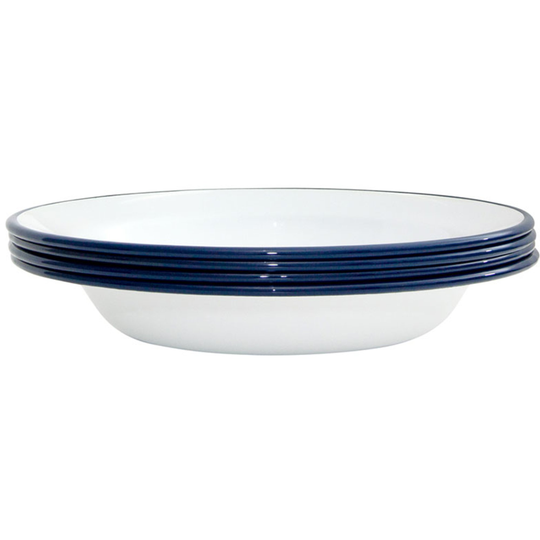 Kockums Jernverk Djup tallrik 22 cm 4 st, Vit