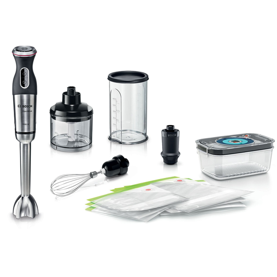 Bosch MS8CM61V5 stavmixer + vakuumförvaring, rostfritt stål