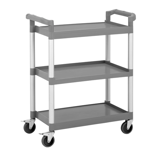 Serveringsvagn plast - 3 hyllplan - upp till 60 kg