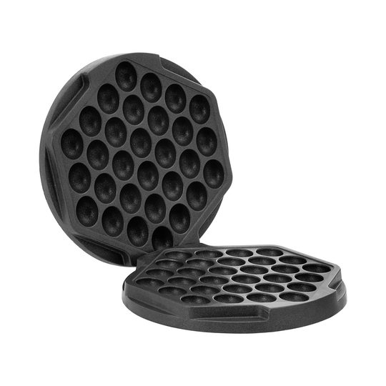 Platta till runt våffeljärn - Rund - 1 stor bubbelvåffla - Ø 170 mm - aluminium / teflon - Royal Catering