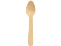Bestick duni teskedar, 11 cm, trä, påse med 100 st.