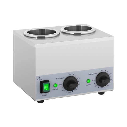 Såsvärmare - 2 x 1 L - Kontrollpanel i botten - Royal Catering