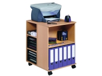 Durable 3113-47, Multimediavagn, Trä, Melamin, 25 kg, 6 galler, 4 hjul
