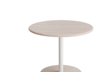 Bord Donut, Ø700 mm, höjd 570 mm, vitpigmenterad ask på vitt underlag glans 10