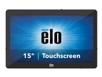 EloPOS System i3 - Med väggfäste och I/O-hubb - allt-i-ett - 1 x Core i3 8100T / 3.1 GHz - RAM 8 GB - SSD 128 GB - UHD Graphics 630 - GigE - WLAN: 802.11a/b/g/n/ac, Bluetooth 5.0 - inget OS - skärm: LED 15.6 1366 x 768 (HD) pekskärm - svart