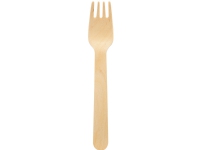 Bestick duni gafflar, 16 cm, trä, påse med 100 st.