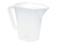 Målekande 1 liter med hank och låg Polypropylen