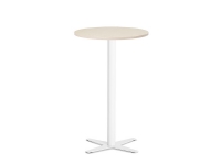 Bord Amy Ø900mm H1050mm Björklaminat Vit ram