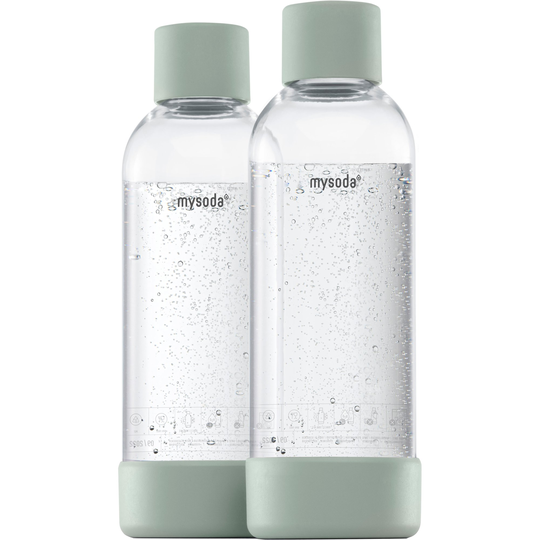 MySoda Vattenflaska 1 liter 2 st. Ljusgrön