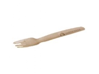 Gaffel 165 mm hårt papper stark slät yta FSC biologiskt nedbrytbar Brun,100 st/ps - (100 st)