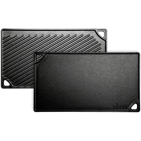Lodge Grillplatta/Stekplatta Vändbar Gjutjärn 43 x 24 cm