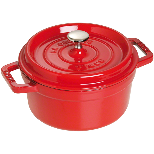 Staub Rund Gryta 22 cm 2,6 liter Röd