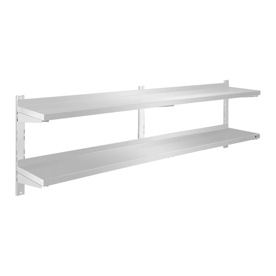 Vägghylla - 2 hyllor - 180 cm