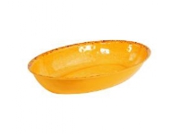 Skål Oval Casablanca 3.8 ltr 420x280x70 mm Melamin Orange,10 stk/pk