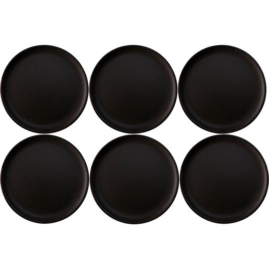 Aida RAW desserttallrik 6 st, titanium black