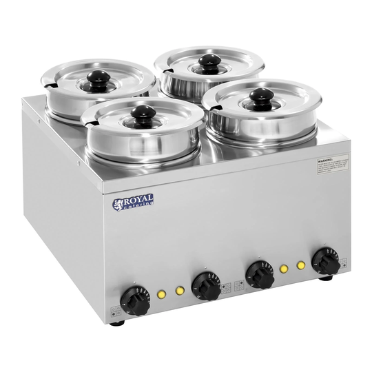 Soppstation - 4 kastruller - 11 L - 600 W