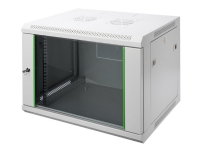 DIGITUS Professional Line DN-19 09-U-EC - Skåp - väggmonterbart - grått, RAL 7035 - 9U - 19