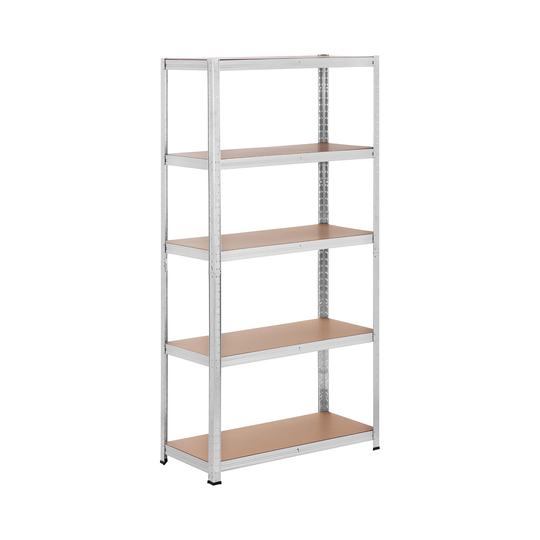 Lagerhylla - 90 x 40 x 180 cm - för 5 x 175 kg - grå