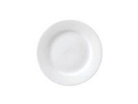 Tallrik platt med flik Superwhite Ø17 cm porslin vit,1 st