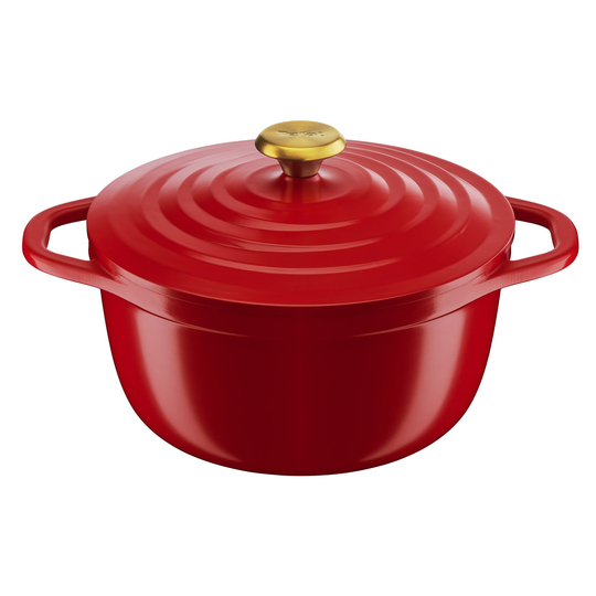 Tefal Air gryta, 4,7 liter, 24 cm, röd