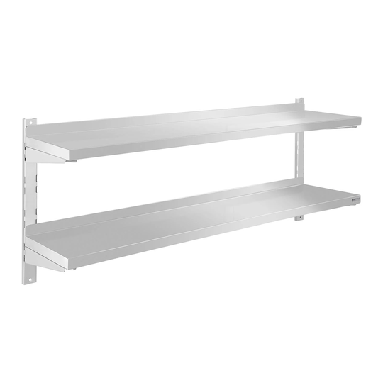 Vägghylla - 2 hyllor - 140 cm