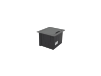 Kramer Electronics TBUS-1N(B), Kabeldosa, Bord, Gjuten aluminium, Svart