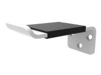 Multibrackets M Headset Holder - Monteringssats (väggfäste) - för hörlurar/headset - aluminium - vit - väggmonterbar