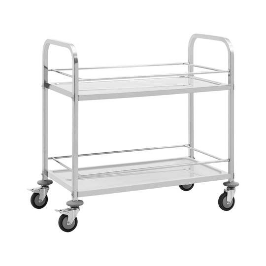 Serveringsvagn - 2 hyllor - 80 x 36 x 3 cm - 54 kg - Royal Catering