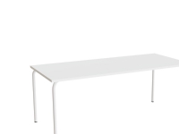 Bord Jerka 322, 1800x800 mm, vit laminat, vit ram