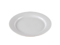 Tallrik Venedig Ø17 cm platt porslin vit,6 st/pk