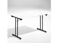 Bord Dinner, Hvid 1200x800 mm, Sort understel