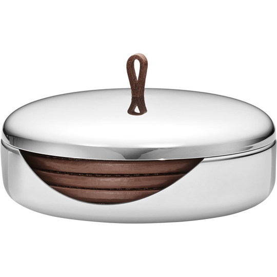 Georg Jensen Sky underlägg till glas, 4 st