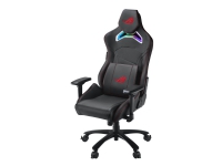 ASUS ROG Chariot - Stol - ergonomisk - armstöd - T-formad - lutning - svängtapp - PU-behandlat läder, kallhärdat skum med hög densitet - svart