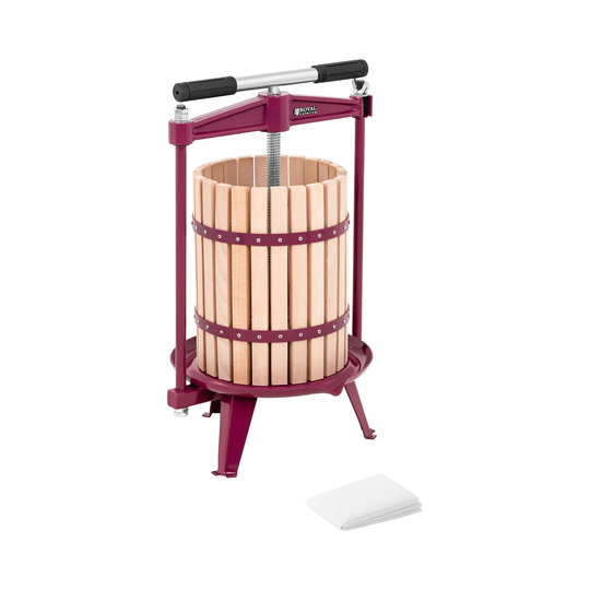 Andrahandssortering Fruktpress - Manuell - Trä - 18 L - Inkl. 1 pressduk