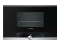 Siemens iQ700 BE634LGS1 - Mikrovågsugn med grill - inbyggd - 21 liter - 900 W - rostfritt stål