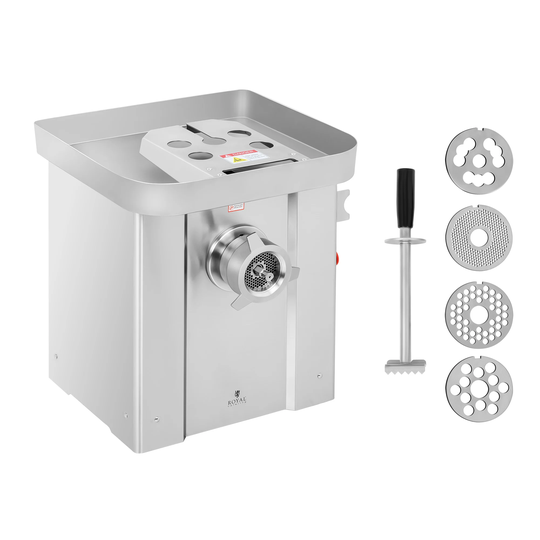Elektrisk köttkvarn - 800 kg/h - professionell